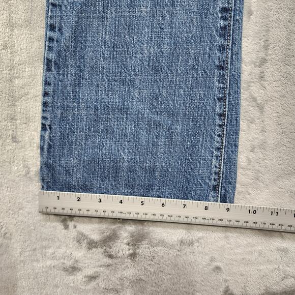 Vintage Levi's Jeans Mens W33 L30 Silvertab Slim Boot Leather Trim Flap Pockets - Picture 16 of 16
